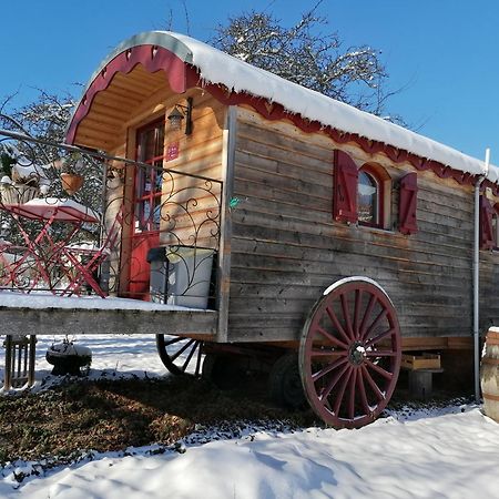 Roulotte Le Temps De Rever Bed & Breakfast Saint-Michel-sur-Meurthe Exterior foto